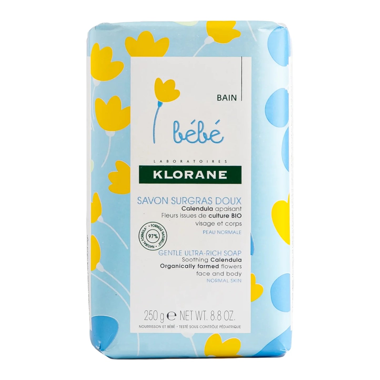 Klorane Baby Gentle superfatted soap with Calendula 250g