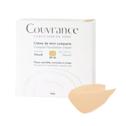 Avene Compact Foundation Creams, Mat Effect SPF 30 Naturel 30g