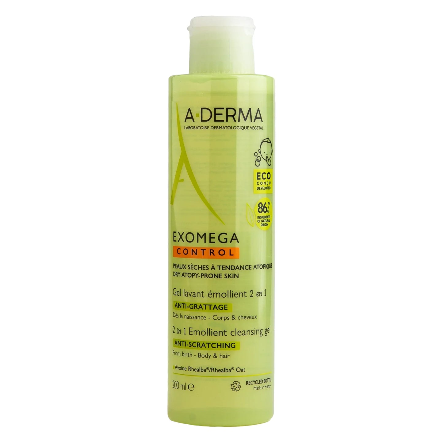 A-derma Exomega control emollient foaming gel 200ML