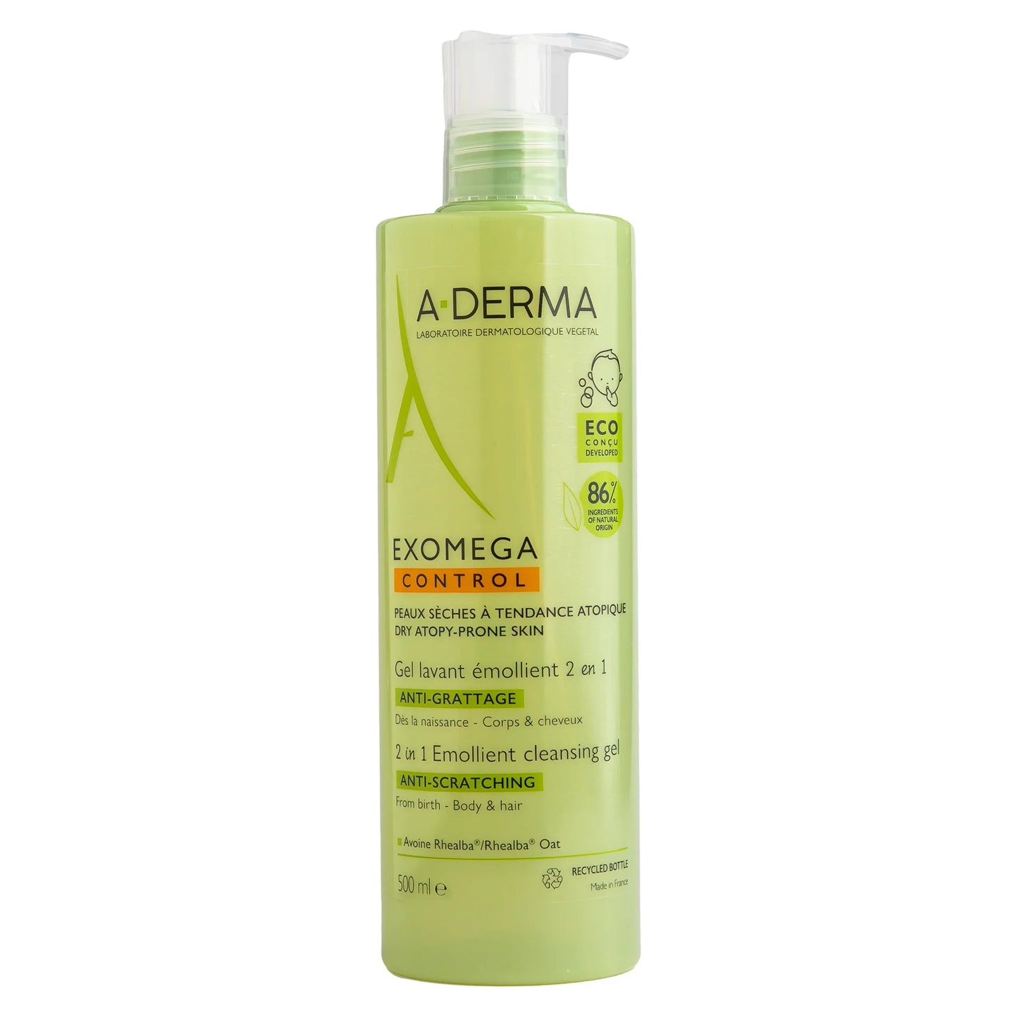 A-derma Exomega control gel 2 in 1 500ML