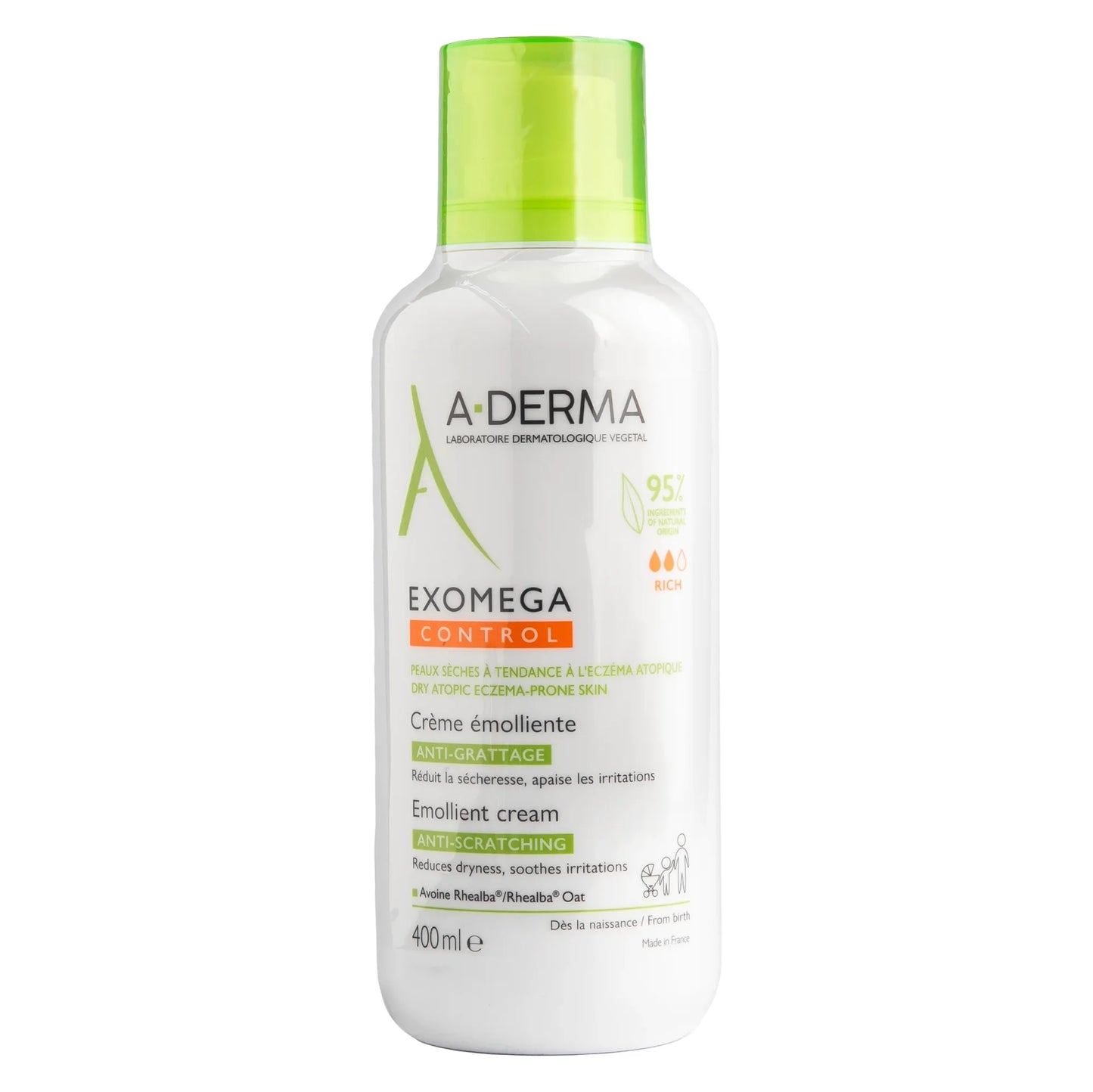 A-derma Exomega control emollient balm 400ML