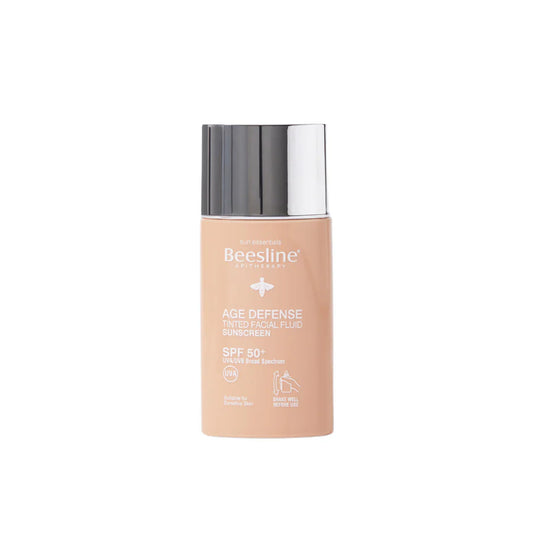 Age defense tinted facial fluid sunscreen spf51