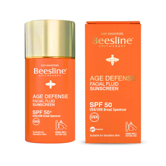 Age defense facial fluid sunscreen spf50