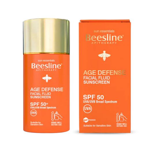 Age defense facial fluid sunscreen spf50