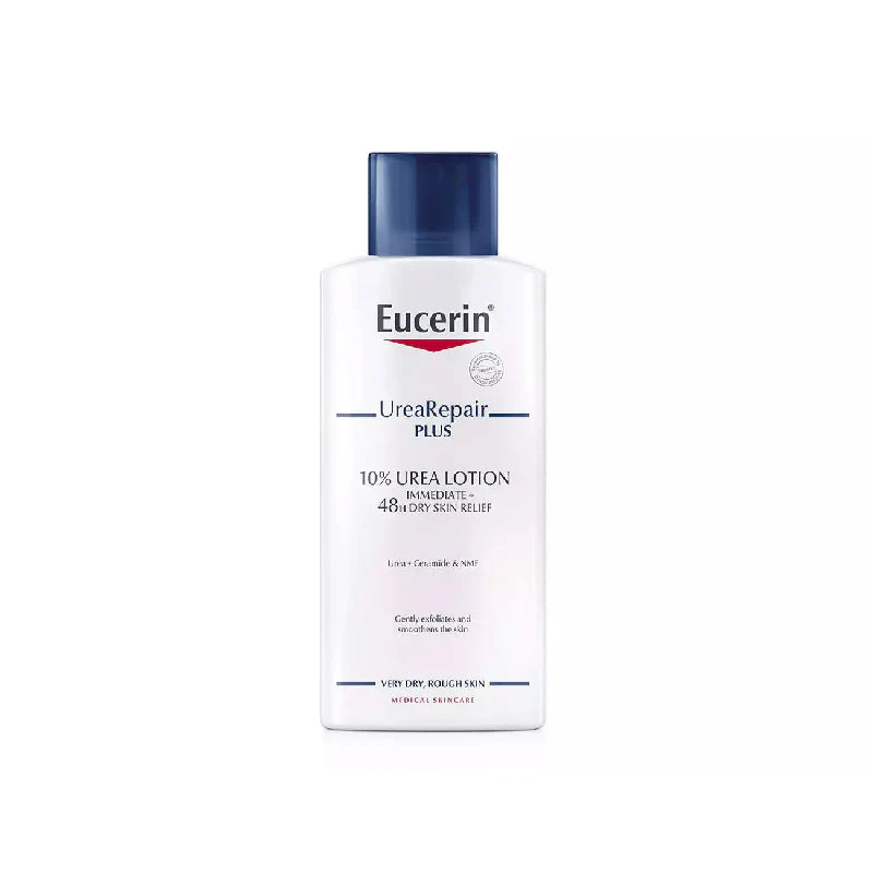 Eucerin UreaRepair Plus 10% Urea Body Lotion with Ceramide, Immediate 48-Hour Relief for Dry Skin, Daily Body Moisturizer for Very Dry and Dehydrated Skin, Suitable for Mature & Diabetic Skin, 250ml