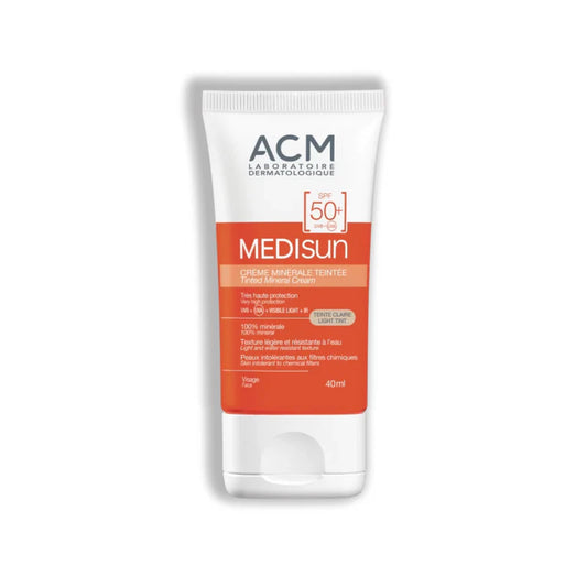 ACM MEDISUN TINTED MINERAL SUNSCREEN CREAM  SPF50+ (LIGHT TINT) 40ML
