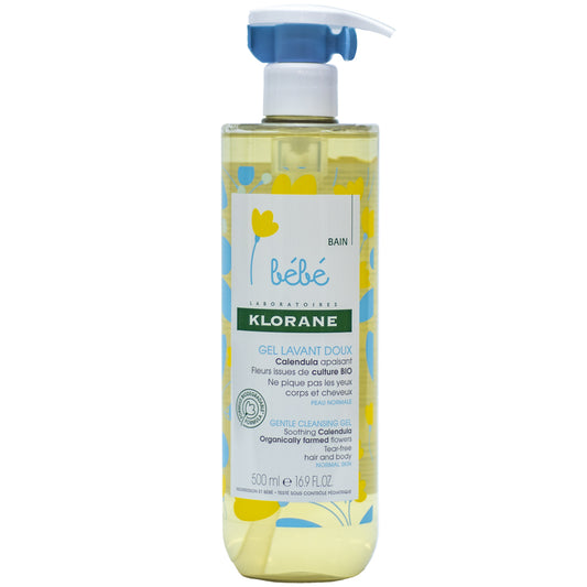 Klorane Baby Gentle Foaming Gel for Body and Hair 500ML