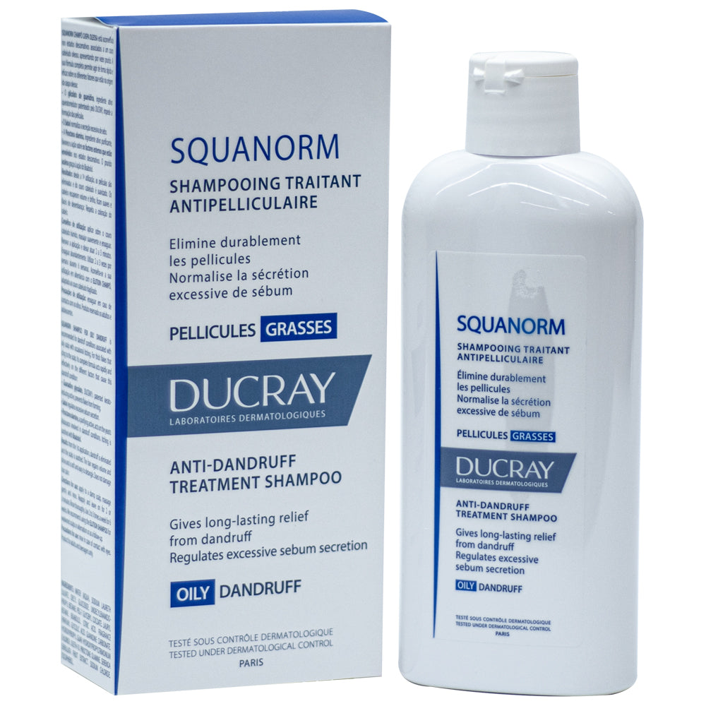 Ducray Squanorm Anti-Dandruff Treatment Shampoo - Oily Dandruff 200ML