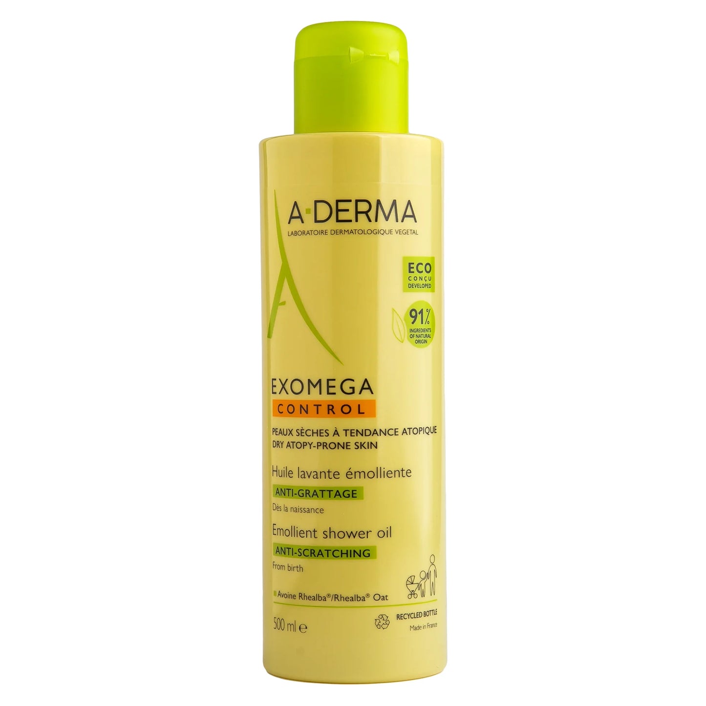 A-derma Exomega control Anti-itch emollient washing oil 500ML