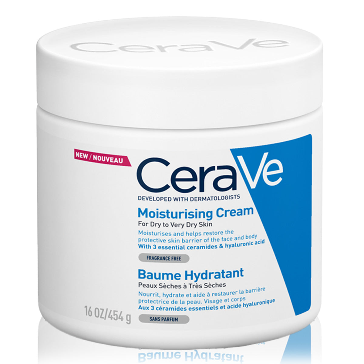 Cerave Moisturizing Cream for Dry Skin with Hyaluronic Acid 454G