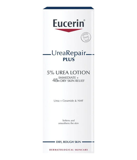 Eucerin Urea Repair Plus 5% Urea Body Lotion, Instant 48-Hour Relief from Dry Skin, Reduces Bumpy Skin and Roughness, Soothing Scent, 250ml