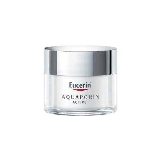 Eucerin Aquaporin Active Rich Face Day Cream with Gluco-Glycerol and Hyaluronic Acid, Refreshing Face Moisturizer for 24-hour Hydration, Non-Comedogenic, for Dry Skin, 50ml