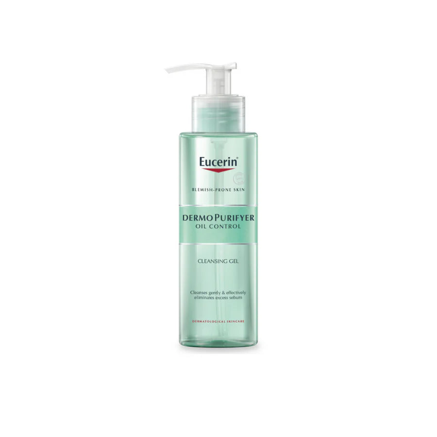 Eucerin DermoPurifyer Oil Control Face Cleansing Gel for Blemish & Acne-Prone Skin, Removes Excess Sebum, Dirt and Makeup, Fragrance-Free, Soap-Free, Suitable for Blemish and Acne-Prone Skin, 200ml