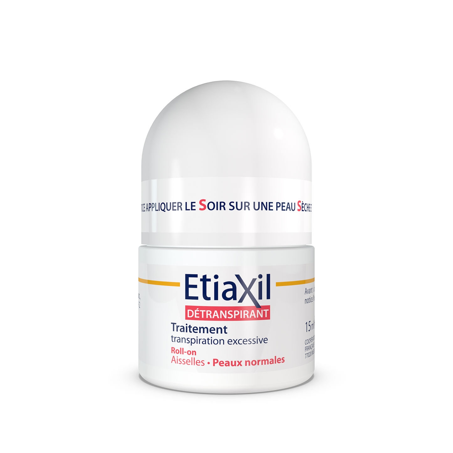 ETIAXIL DÉTRANSPIRANT PEAUX NORMALES AISSELLES ROLL-ON 15ML
