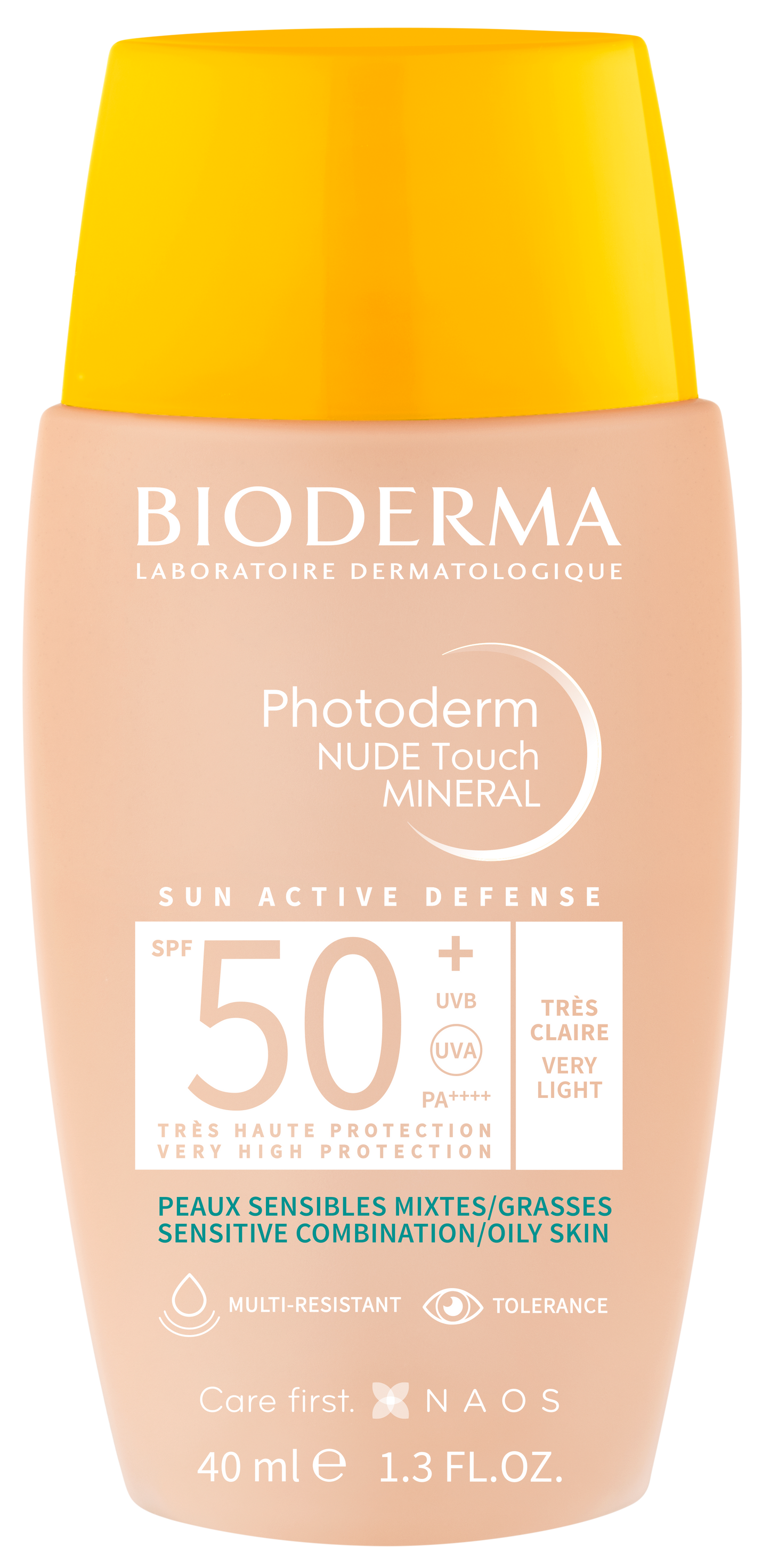 BIODERMAPHOTODERM NUDE TOUCH TEINTEE DOREE SPF50+ 40ML