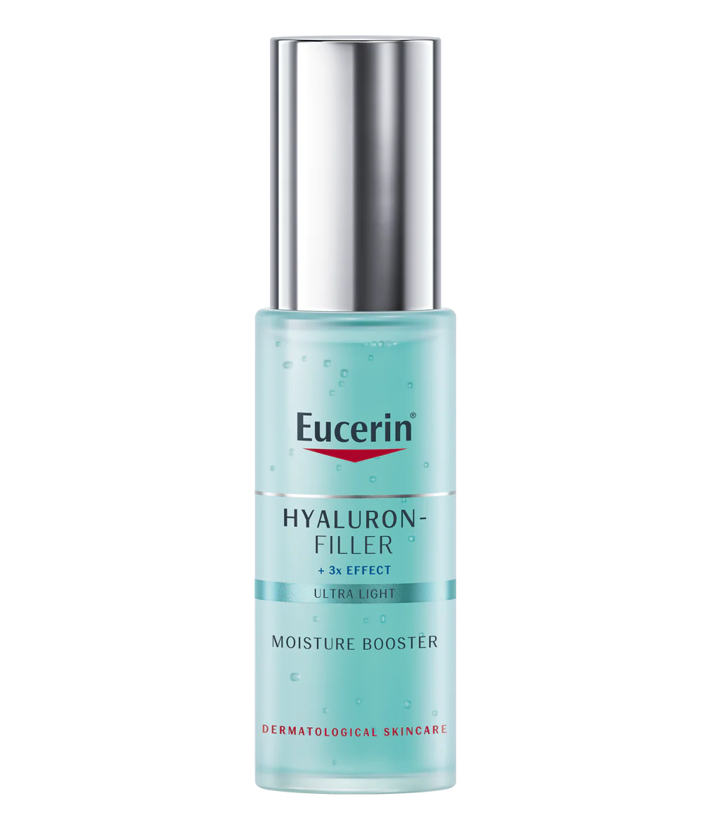 Eucerin Hyaluron Filler Anti-Aging Moisture Booster Face Gel Moisturizer with Hyaluronic Acid and Glycerin, Lightweight Formula, Plumps up Fine Lines, Immediate Hydration For All Skin Types, 30ml