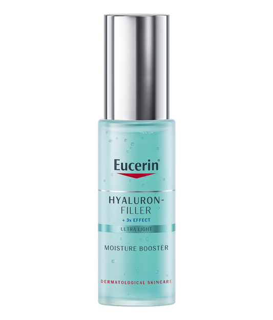 Eucerin Hyaluron Filler Anti-Aging Moisture Booster Face Gel Moisturizer with Hyaluronic Acid and Glycerin, Lightweight Formula, Plumps up Fine Lines, Immediate Hydration For All Skin Types, 30ml