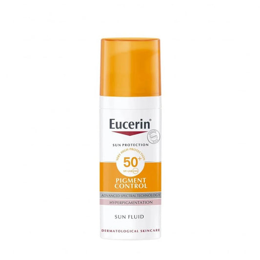 Eucerin Face Sunscreen Even Pigment Perfector Pigment Control Sun Fluid with Thiamidol, High UVA/UVB Protection, SPF50+, Reduces Pigment Spots for Uneven Skin Tone, 50ml