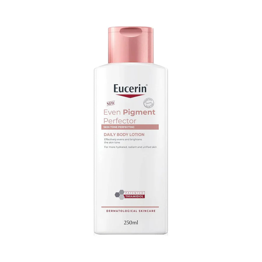 Eucerin Even Pigment Perfector Daily Body Lotion with Thiamidol and Hyaluronic Acid for Even, Radiant, Smooth and Clear Skin, Strengthens and Moisturizes Sensitive Skin, 250ml