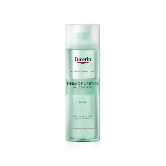 Eucerin DermoPurifyer Oil Control Facial Toner for Blemish & Acne-Prone Skin with Lactic Acid, Unclogs Pores, Prepares for Skin Care Products, Provides Intensive Cleansing, 200ml